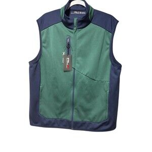 Ralph Lauren RLX Golf Vest Mens XL Green Performance Stretch See Description
